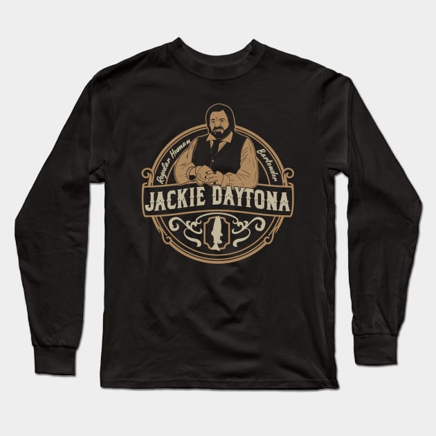 Jackie Daytona - Regular Human Bartender Long Sleeve T-Shirt by Meta Cortex